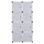 8 casiers de rangement empilables en plastique avec 8 tiroirs-499832261