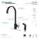 Kingston Brass Concord Single-Handle 2-Hole Deck Mount Kitchen Faucet with Side Sprayer