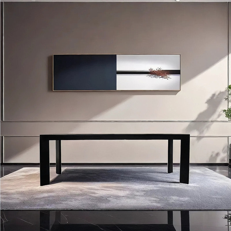 Thoris Ash Solid Wood Dining Table, 29.52"H x 94.48"L x 39.37"W