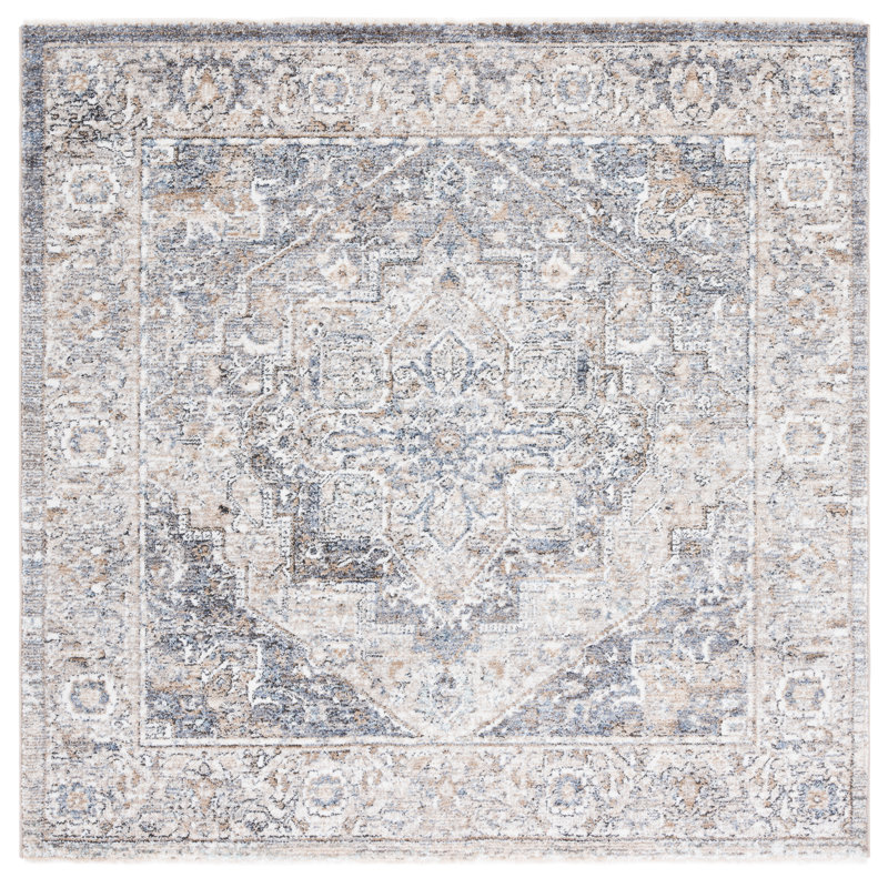 Jacomine Performance Oriental Rug, Square 5'3"
