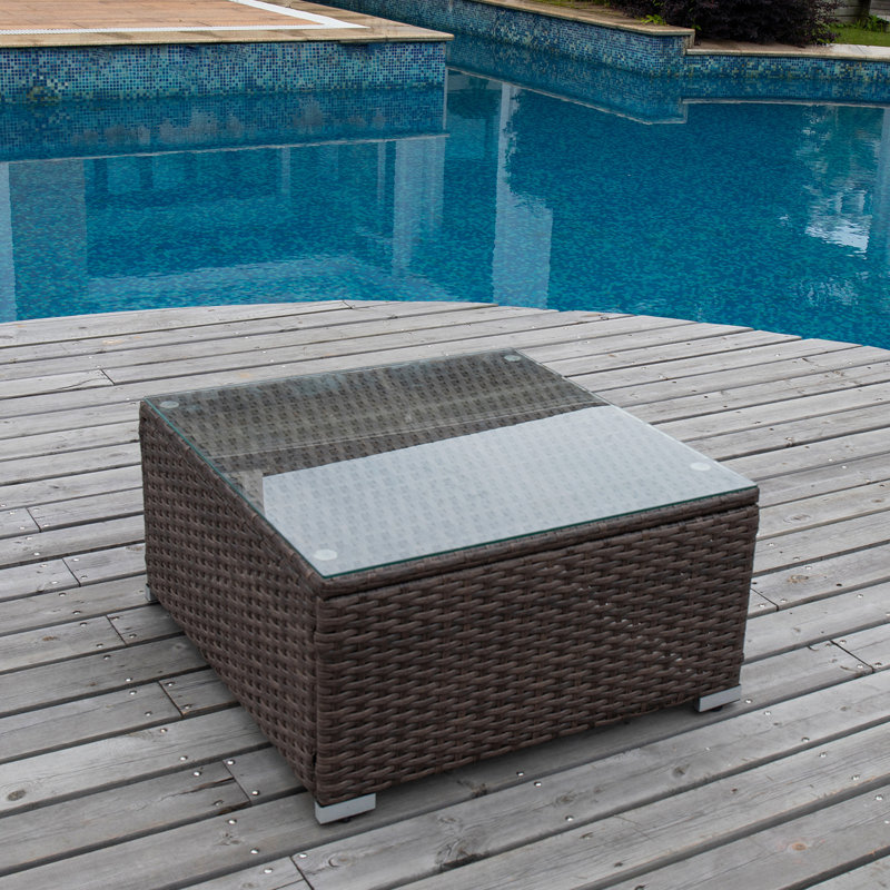 Table basse Bouscat, Marron foncé