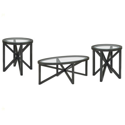 Table basse moderne simple en verre, table basse en verre trempé et base en bois massif