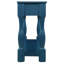 Console 63 pouces avec tablette. Bleu marine, bois massif, construction stable, processus d'assemblage sans effort de 63 po à 3 tiroirs et 1 structure en bois, robuste et fonctionnel, installation facile-1395822671
