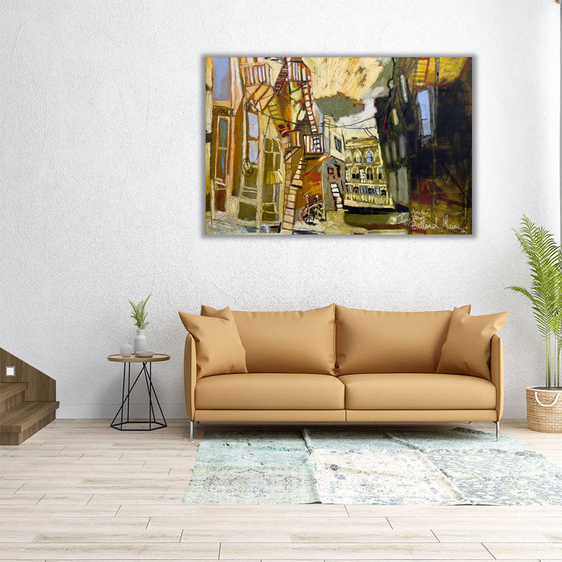 Voisinage de Portland III - reproduction d'art sur toile, H 24 po x l 36 po