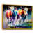 Toile avec cadre flottant or