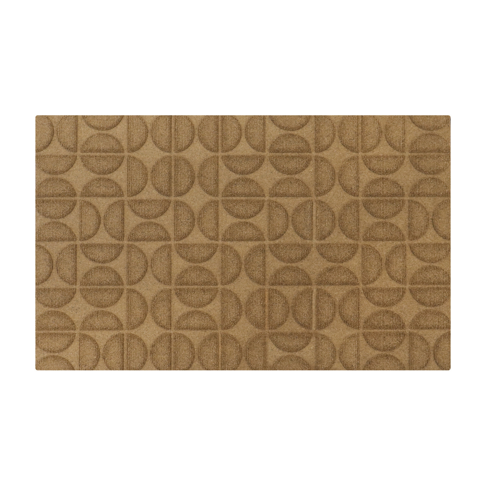 WaterHog Luxe Hourglass Non-Slip Doormat, Wheat