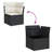 Vidaxl Garden Sofa Set Black Poly Rattan Large