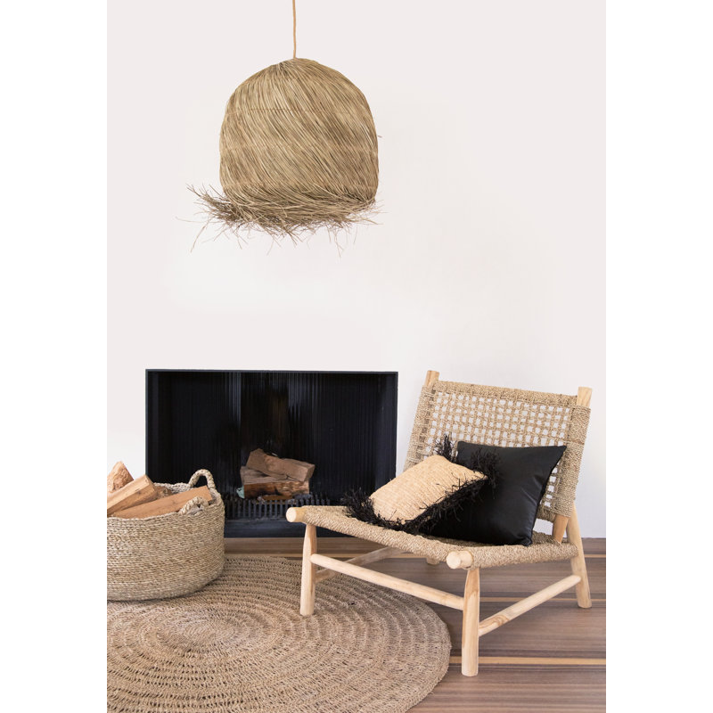 Square Cushion Cover, 60cm H x 60cm W x 10cm D, Natural