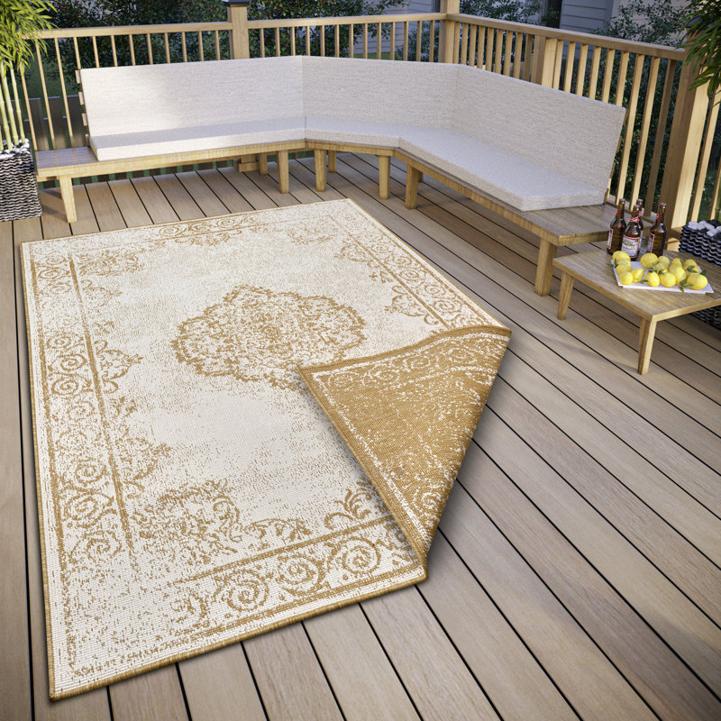 Oriental Indoor / Outdoor Area Rug, Rectangle 200 x 290cm