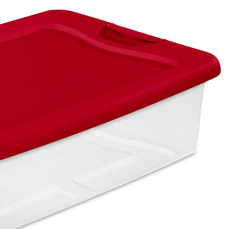 6.8" H x 16" W x 23.7" D Christmas 18 Piece Storage Set