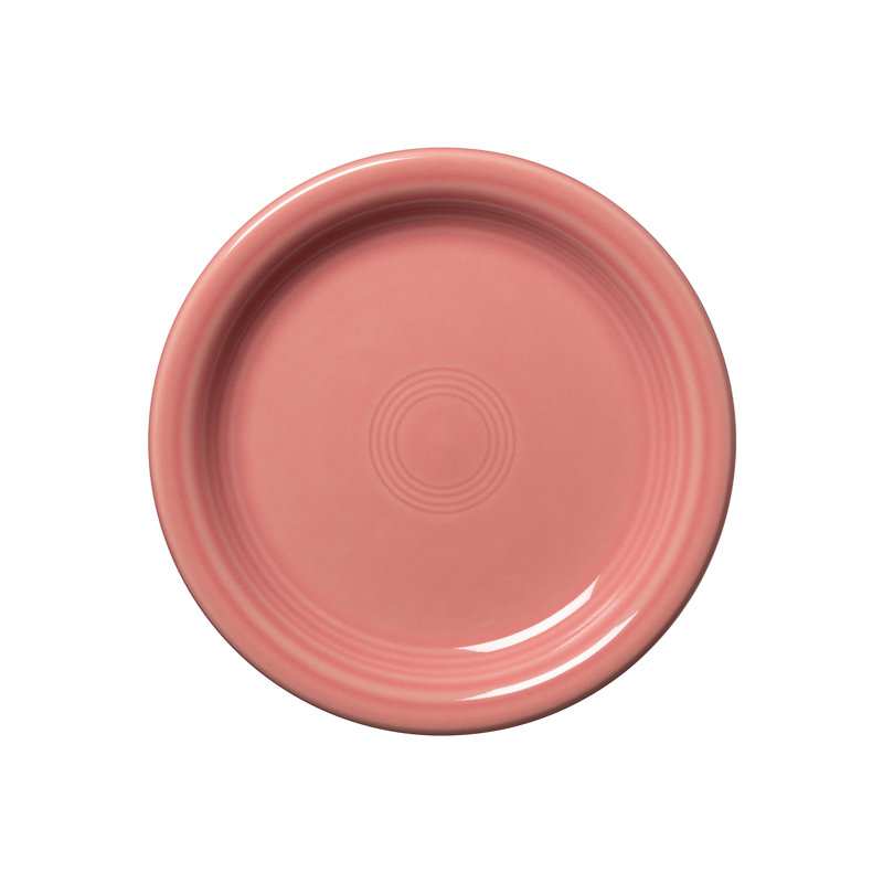 Peony Pink Round Microwave-Safe Appetizer Plate, 6.5"
