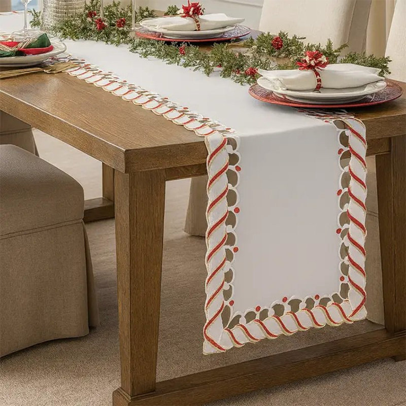 Chemin de table de Noël Christmas Cane, L 72 po x l 16 po