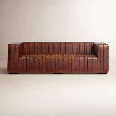 95" Genuine Leather Sofa