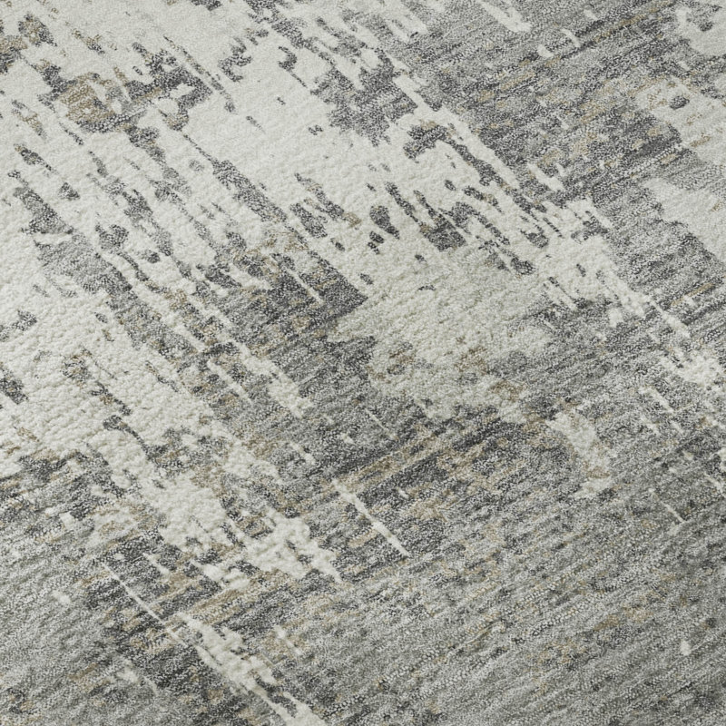 Tapis abstrait lavable à la machine de qualité supérieure Mayfield AMF1008, Rectangle 9 pi x 12 pi