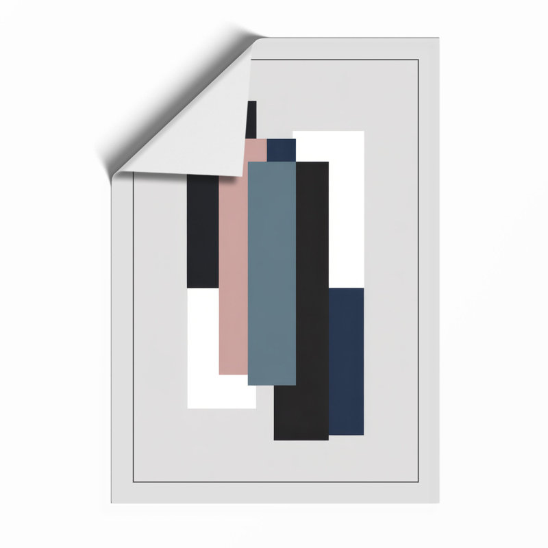 Vertical Forms Minimalist - Print, Unframed, A1 - 84.1 x 59.4 cm