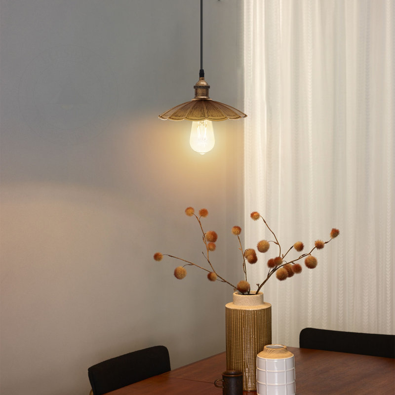 Contreras 1 - Light Painted Dome Pendant, Brushed Copper, No, NA