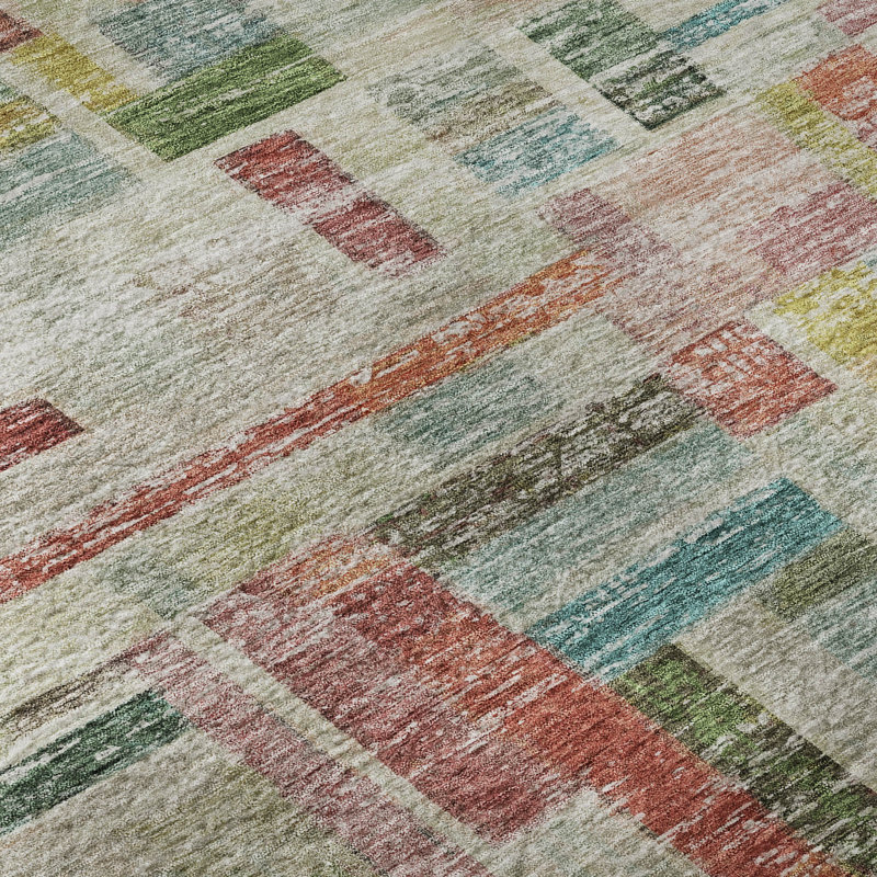 Premium Machine Washable Katelyn AMF1090 Stripes Rug, Rectangle 2'6" x 3'10"
