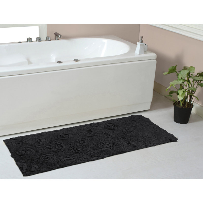 Tapis pour salle de bain Schoenberger, L 54 po x l 21 po, Gris