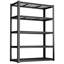 Étagère de rangement 59 pouces en métal, étagère de rangement en acier robuste résistante à l'humidité et imperméable à 5 couches. Conçue pour l'entreposage (garde-manger, usage industriel)
