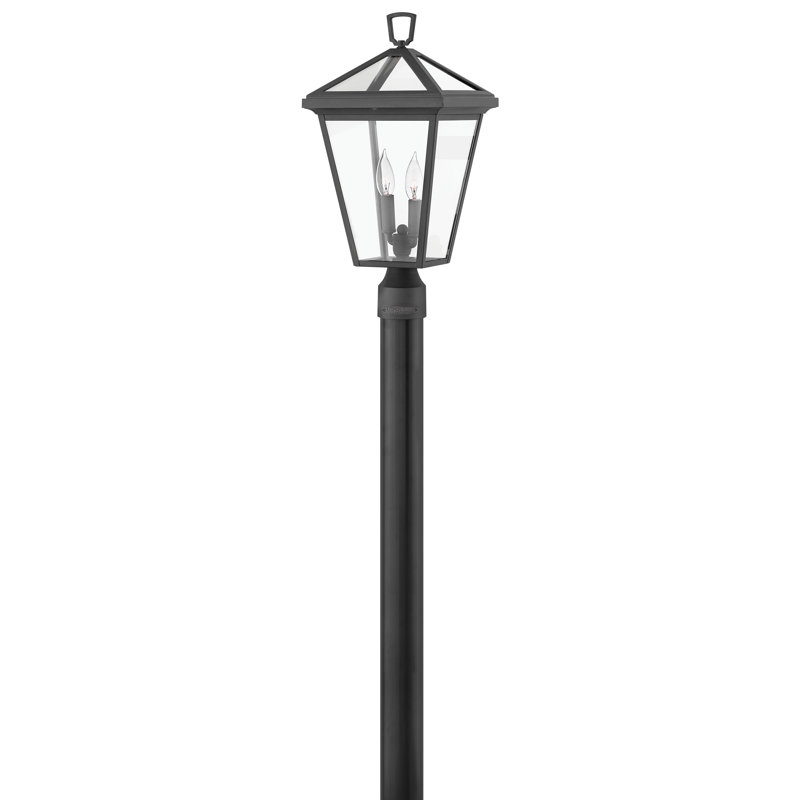 Alford Place Outdoor 2-Light Lantern Head, Museum Black