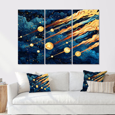 Radiant Cascade Of Comets II - Space, impression d'art mural
