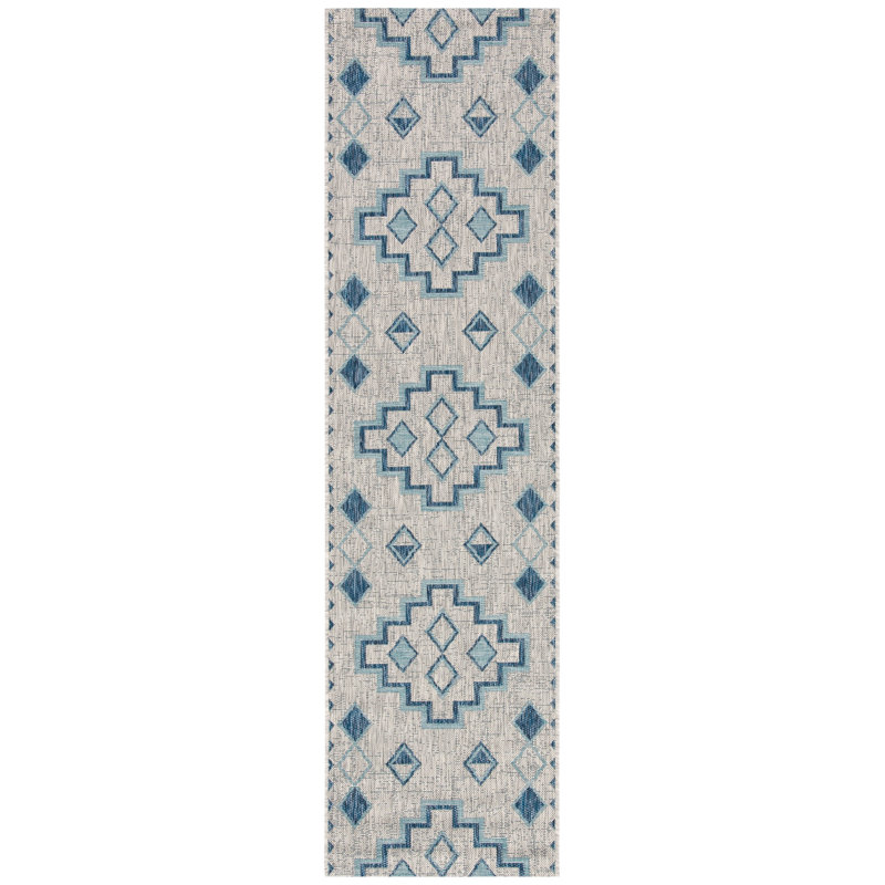 Amarien Geometric Indoor/Outdoor Area Rug, Rectangle 2'7" x 5'