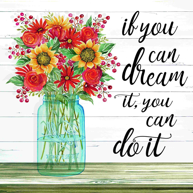 If You Can Dream It - impression, H 12 po x l 12 po, Non, Wrapped Canvas
