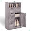 Armoire de rangement 5 tiroirs avec tablettes réglables, armoire de salle de bain avec portes, armoire de plancher