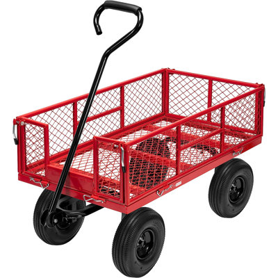 Mesh Steel Wagon Cart with Removable Sides