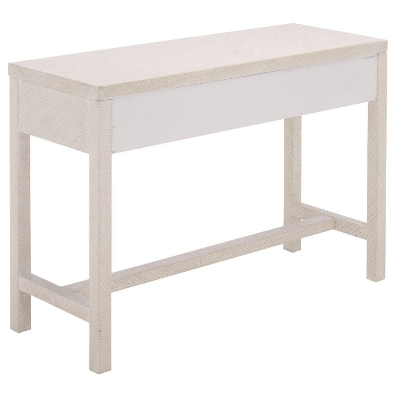 Bureau enveloppant à 2 tiroirs Finlay, Blanc