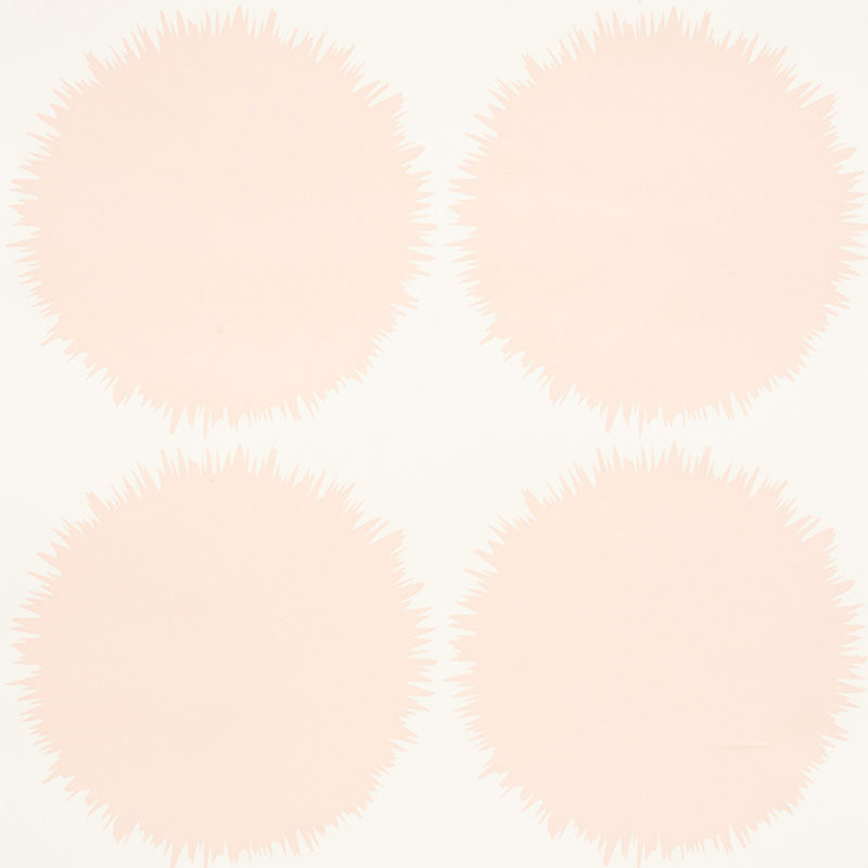 Schumacher x Studio Bon Fuzz Wallpaper, Blush 