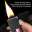 Premium Windproof Lighter – Father's Day Gift Blue Flame Butane Lighter with Fuel Gauge