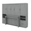 Lit escamotable Murphy avec armoire spacieuse, tiroirs et tablettes-928559249-928559250