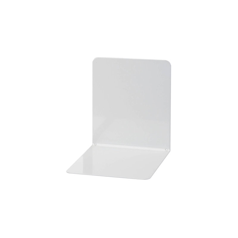 Modern & Contemporary Metal Non-Skid Bookend, Grey