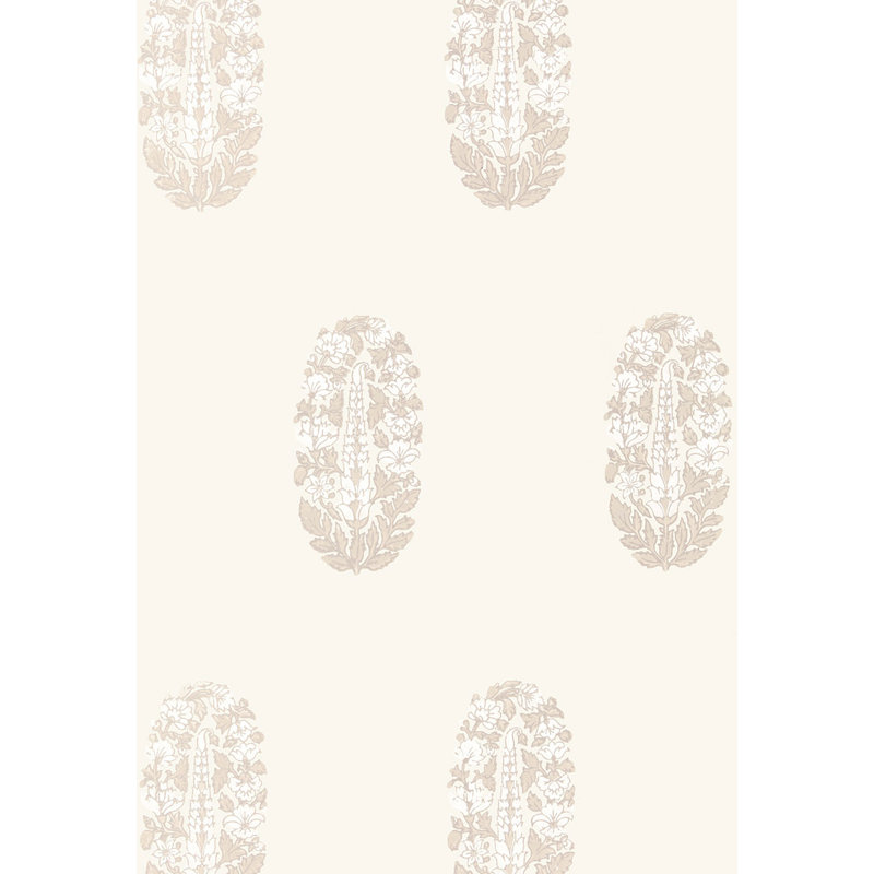 Askandra Flower Wallpaper, Oyster