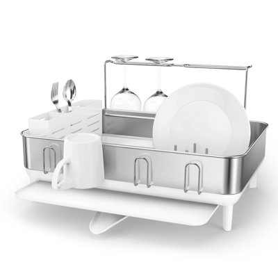 Simplehuman Kitchen Dish Rack with Swivel Spout