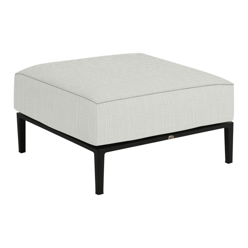 Repose-pieds Havana, Sunbrella® argent Verona, Welt/Standard fill, Black