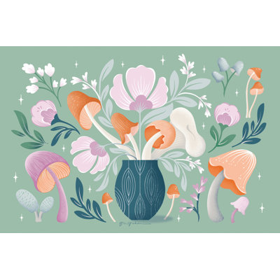 «Fantastic Fungi I» par Gia Graham - impression sur toile tendue