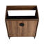 Meuble-lavabo autoportant de 30 po, bois d'ingénierie, 2 portes, design élégant, brun, armoire de style américain 30 po, revêtement teinté, design