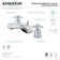 Kingston Brass Concord Two-Handle 3-Hole Deck Mount Widespread Bathroom Faucet with Retail Pop-Up Drain