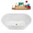 53.9'' x 29.3'' Freestanding Soaking Acrylic Bathtub-95288441