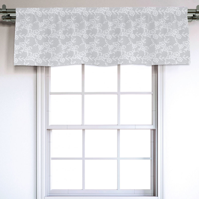 Sateen Ruffled Window Valance
