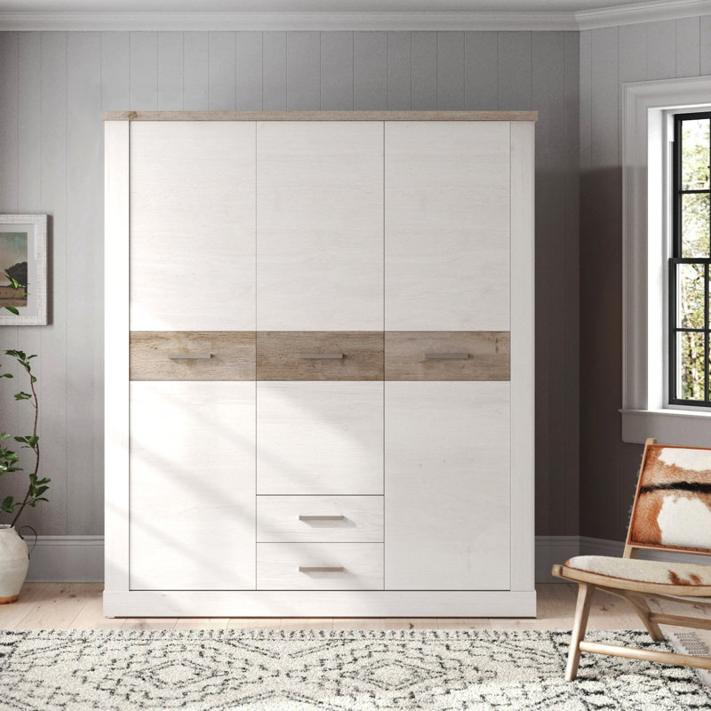 Berlanga 3 Door Manufactured Wood Wardrobe