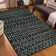 Linear Geometry Plush Area Rug – Modern Textured Accent with Non-Slip Base