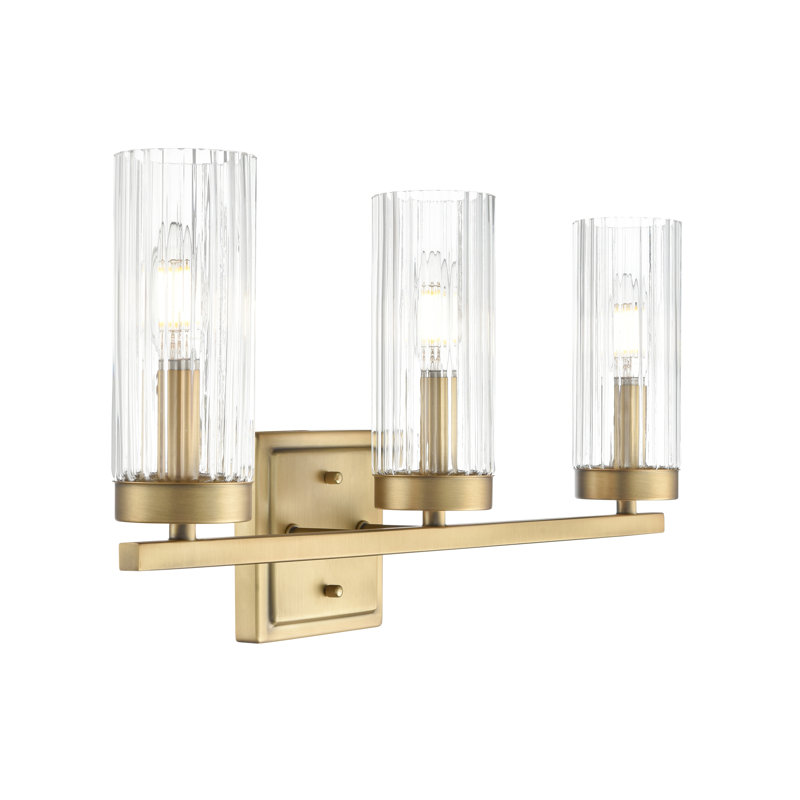 Meuble-lavabo 3 lumières Turman , Laiton rétro
