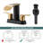 4-inch Centerset Double Handle Waterfall Bathroom Sink Faucet with Pop-up Drain Kit-103533873