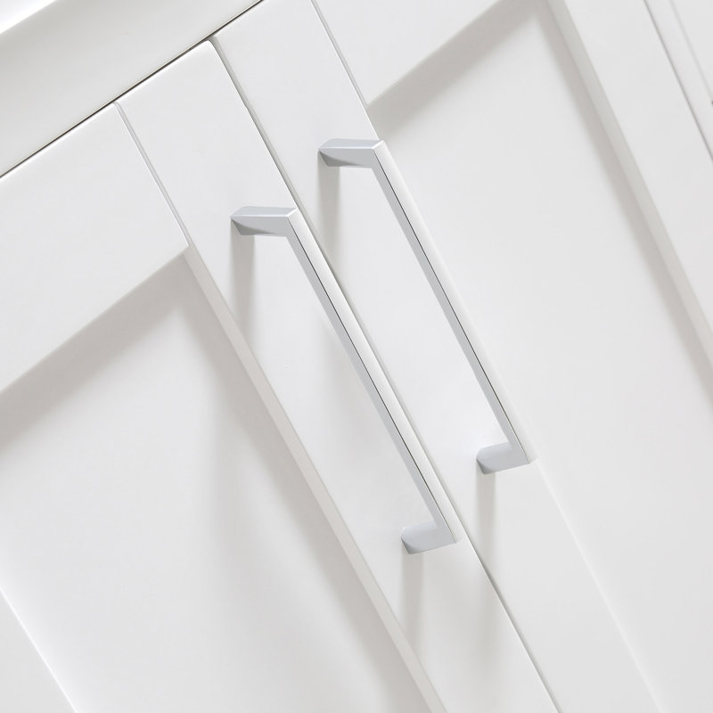 Tahoe 36" Pure White Freestanding Bathroom Vanity with Carrara Marble Top
