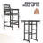 Dalson 3 Piece Seating Group Outdoor Bar Set-590155607