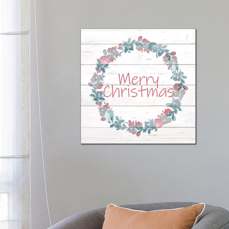 Sea Shell Wreath by Kimberly Allen - Wrapped Canvas Gallery-Wrapped Canvas Giclée, 66.04cm H x 66.04cm W