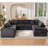 8 - Piece Compression Upholstered Boneless Sectional-603371970